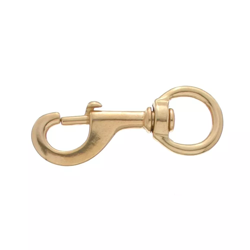 1 1/4" Brass-Plated Bolt Snap