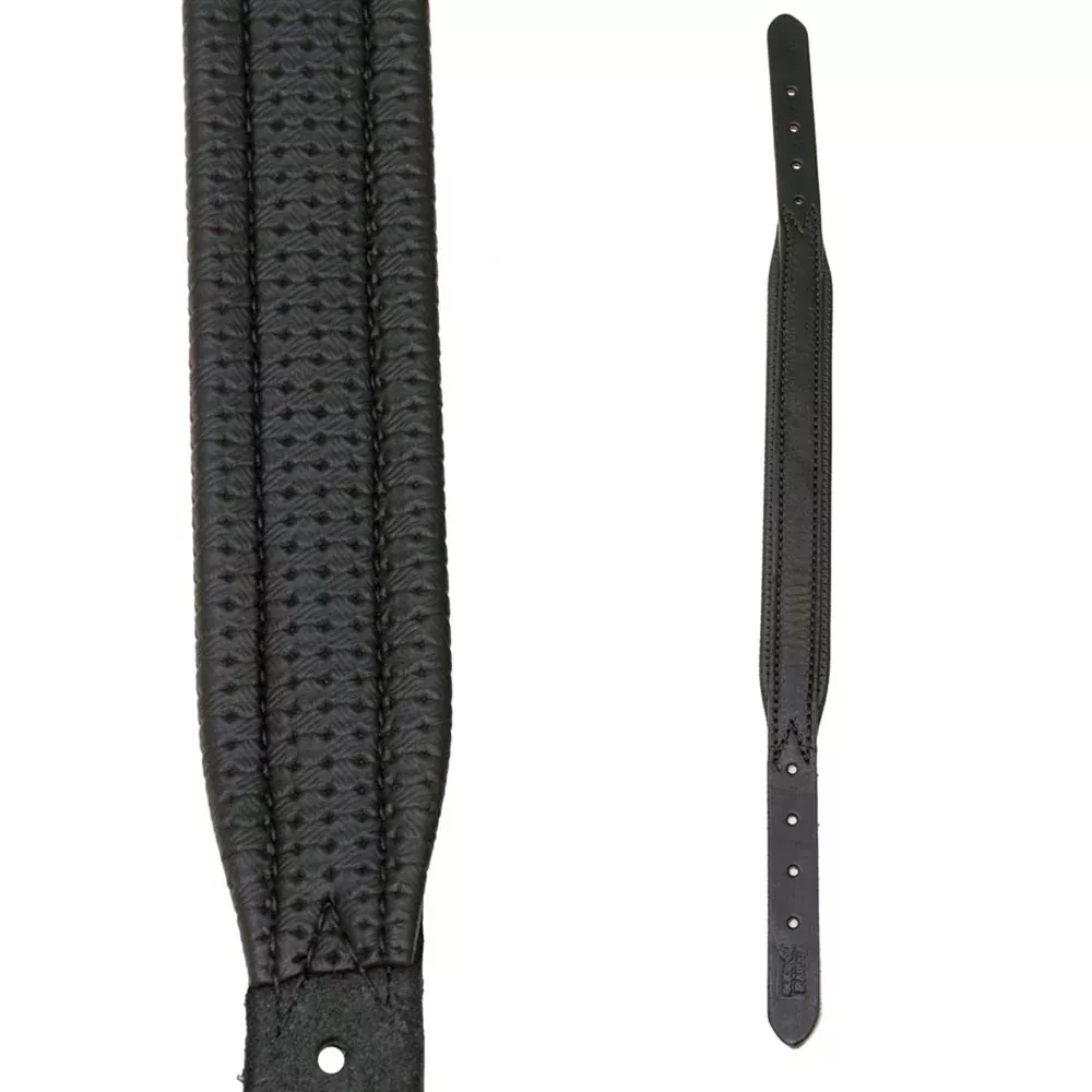 1" Padded Leather Replacement Crown - Black
