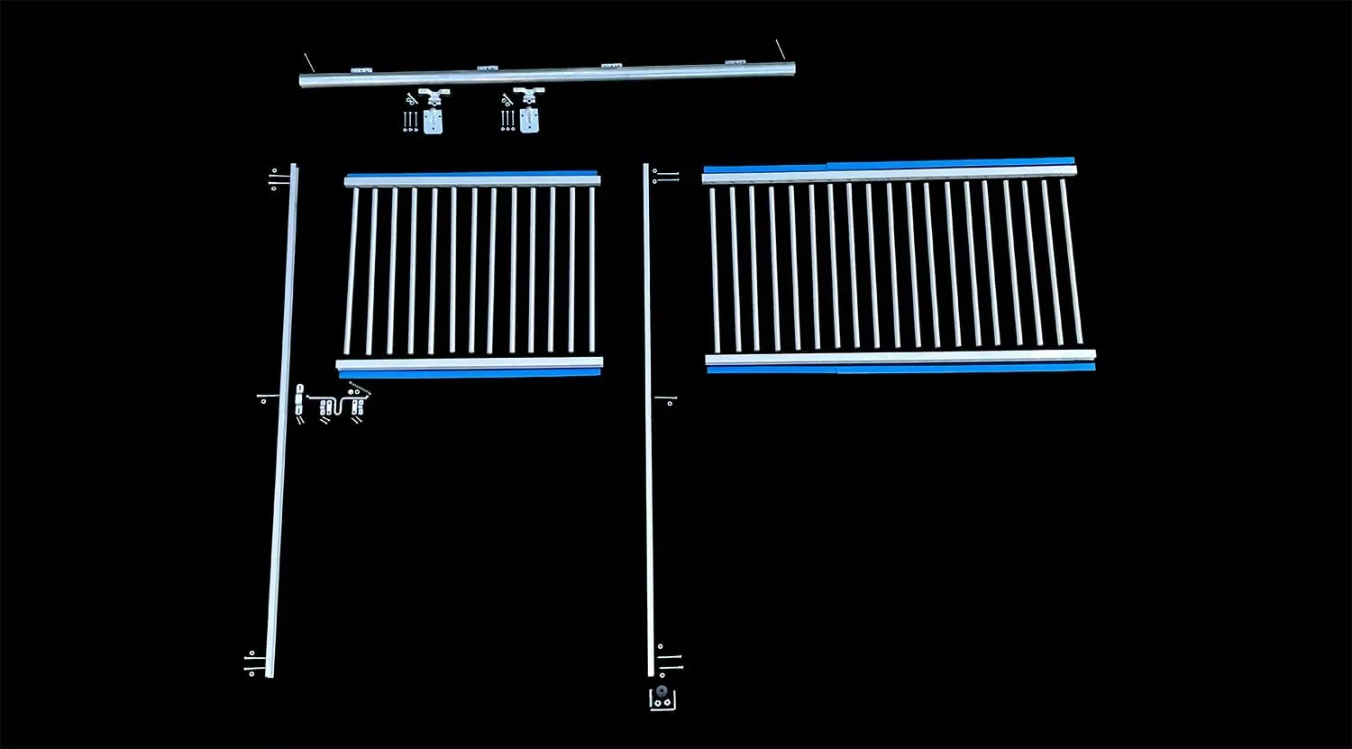 10' Aluminum Heavy Duty Horse Stall Front Package