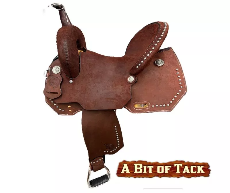 14.5" CIRCLE Y REDWOOD BARREL SADDLE WIDE
