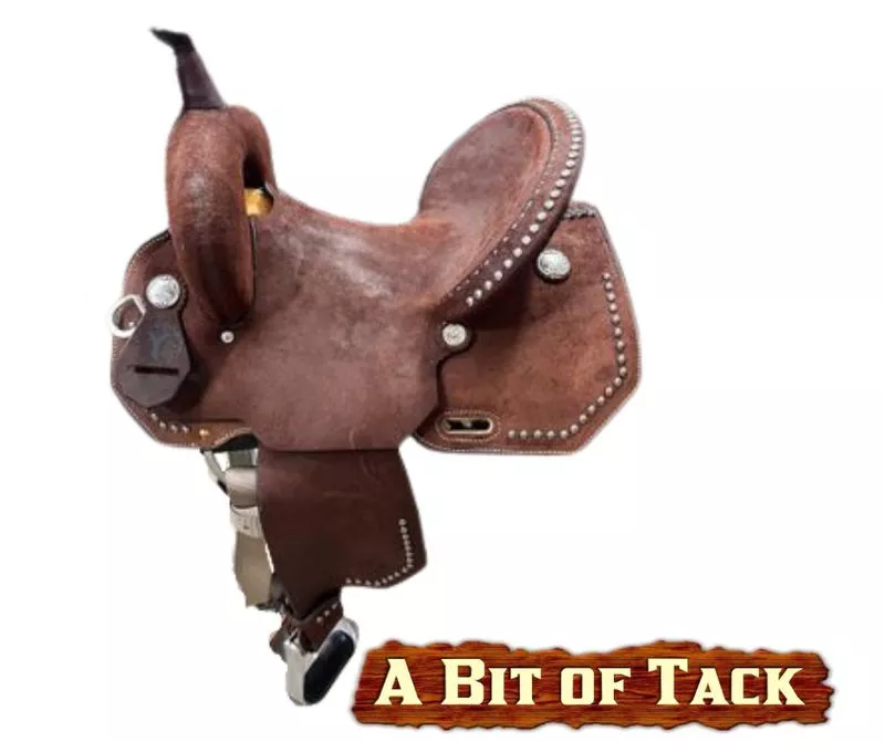 14" Circle Y Redwood barrel saddle Wide
