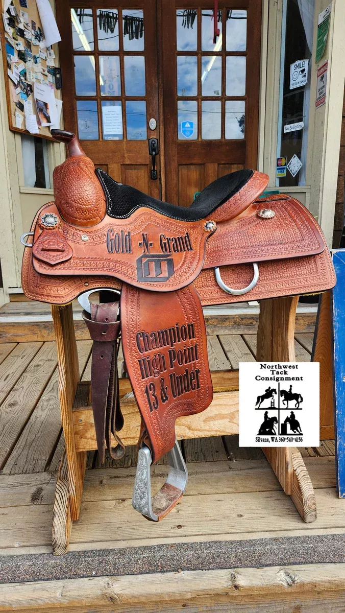 15.5" Caliente Saddle Shop All Around Western Saddle