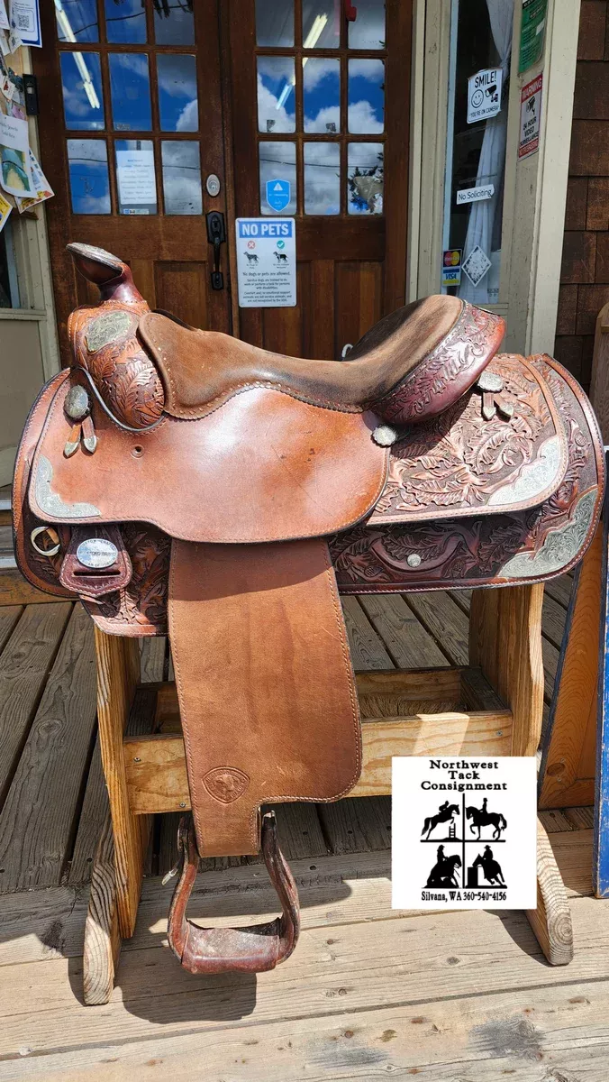 15.5" Hereford Tex Tan Western Equitation Show Saddle