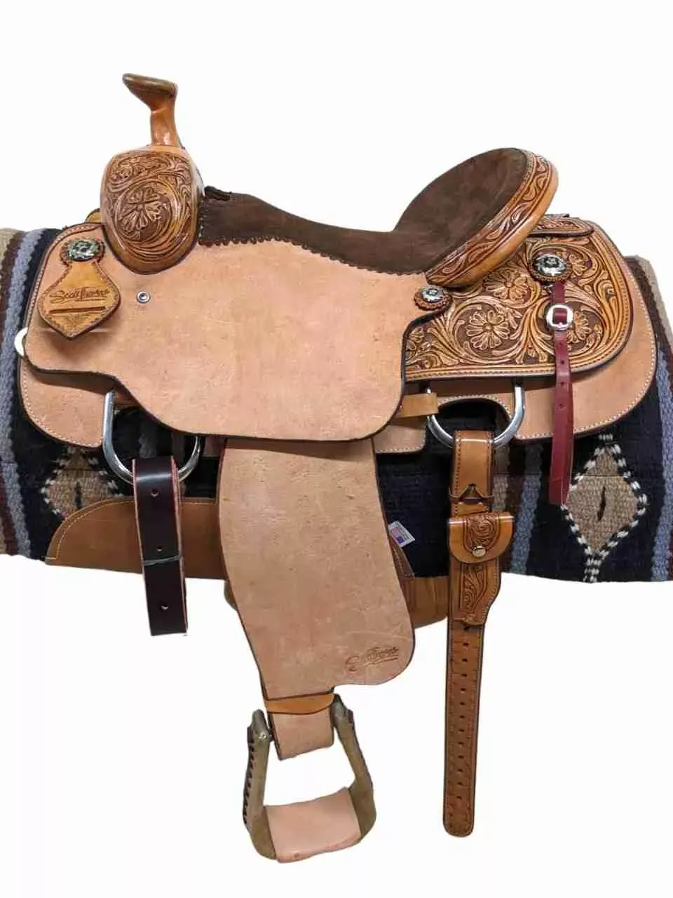 15.5″ New Scott Thomas Western Roping Saddle TR400-15.5