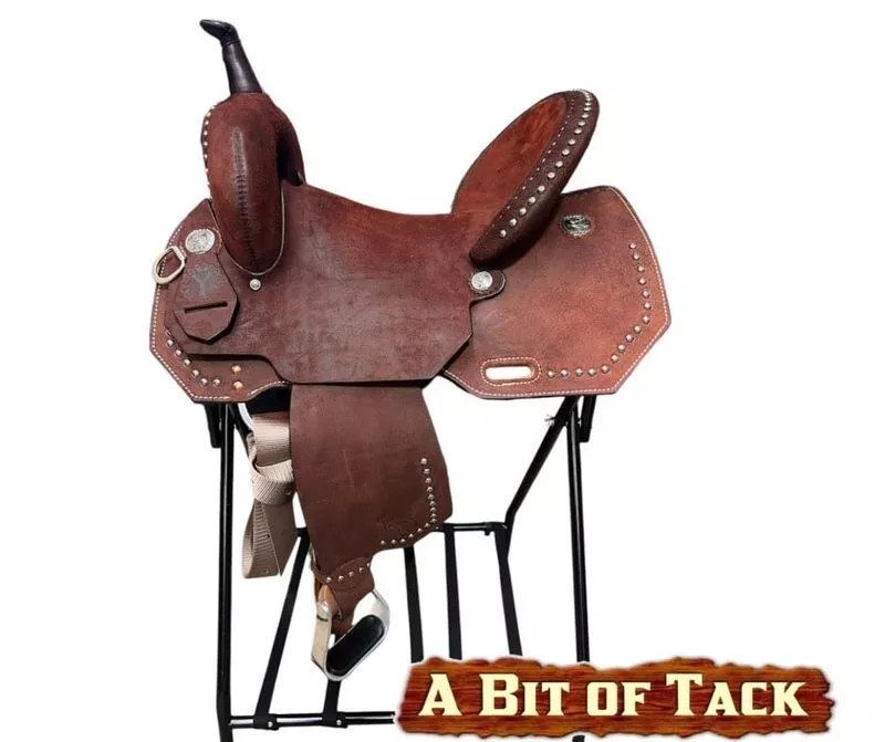 15" Circle Y Redwood Barrel Saddle - Wide Fit