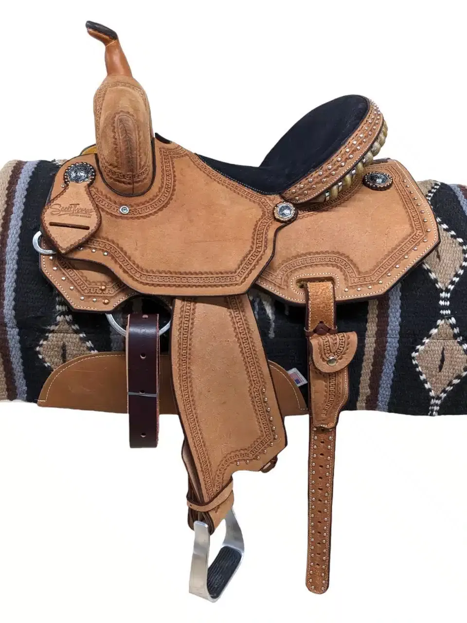 15″ New Scott Thomas Western Barrel Racing Saddle BR400-15
