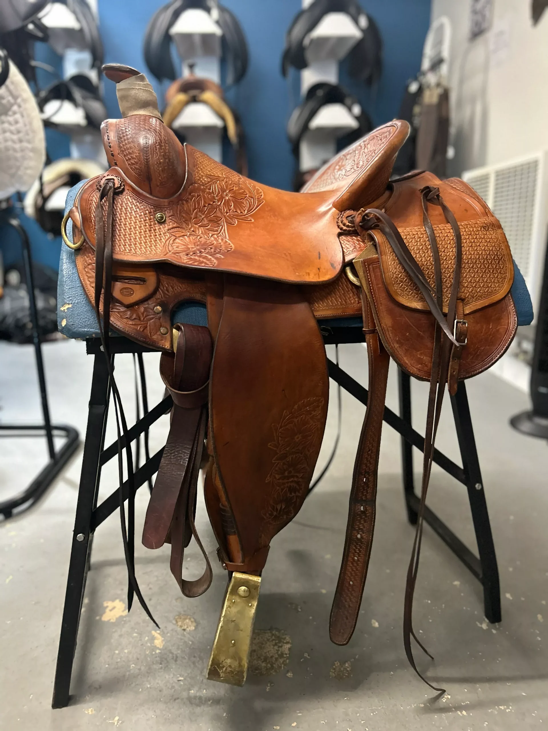 16" Ross Ellas Custom Western Saddle