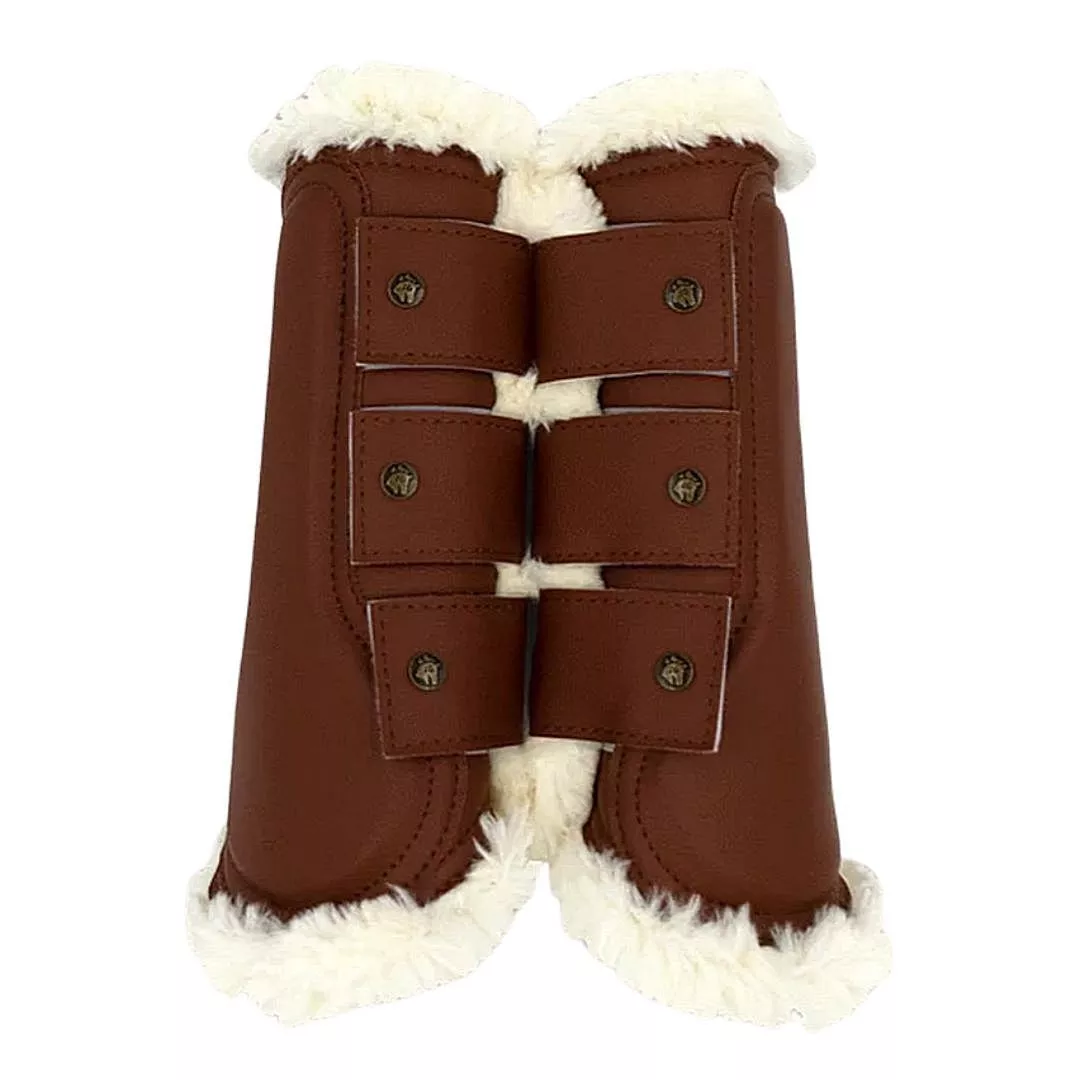 16C - Leatherette Brushing Boots -