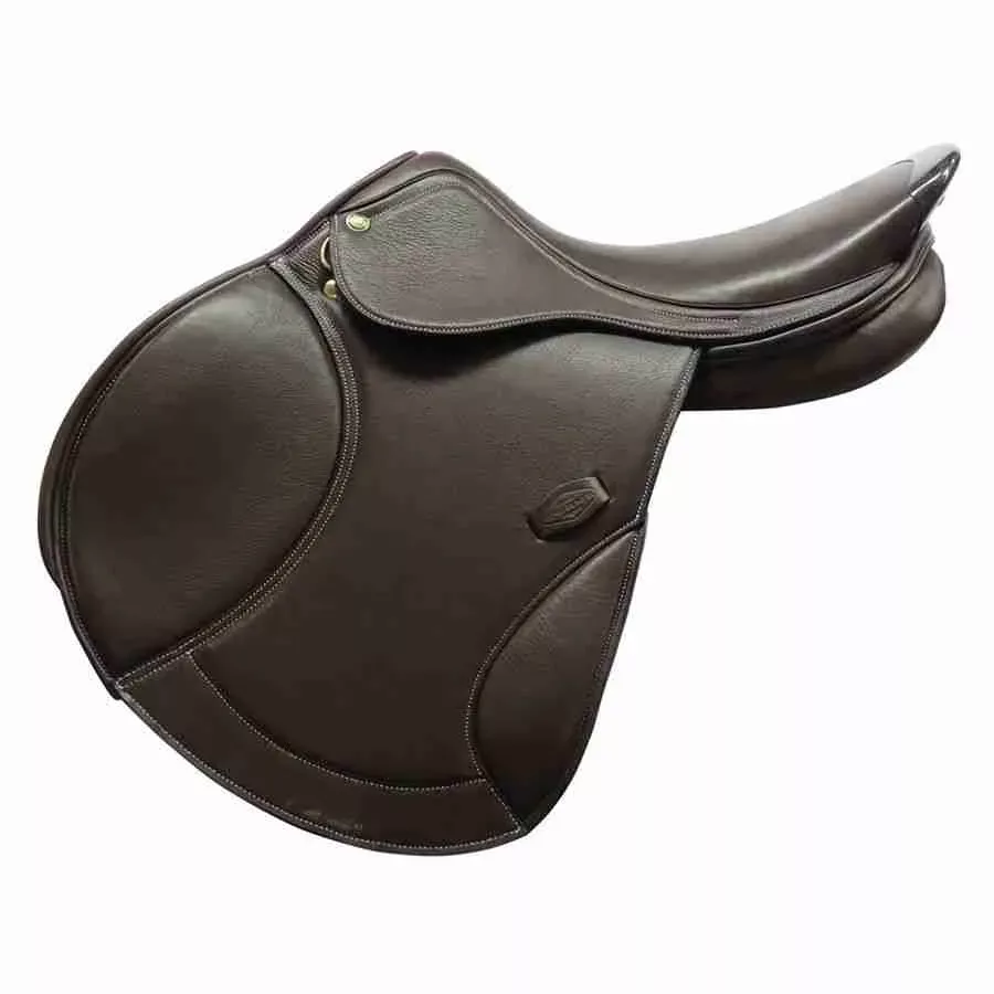 17″ Henri De Rivel Medium Adjustable Tree Used Monoflap Jump Saddle – C