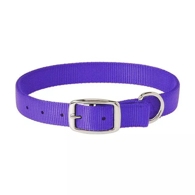 17" PURPLE WEAVER DOG COLLAR