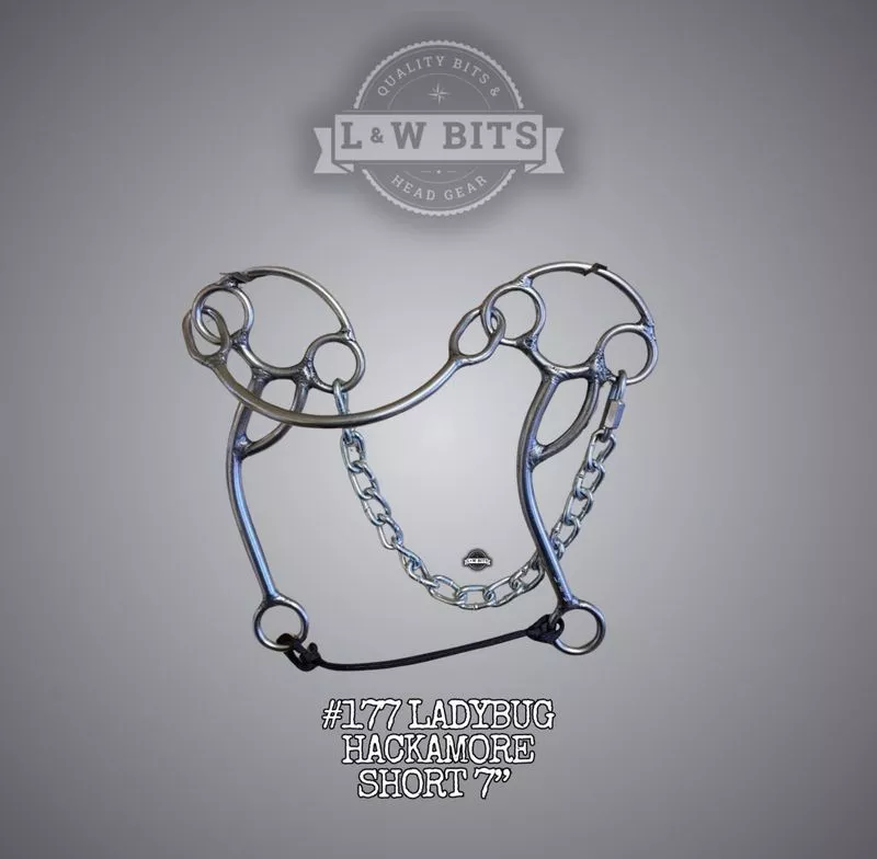 #177 L & W BITS LADYBUG HACKAMORE