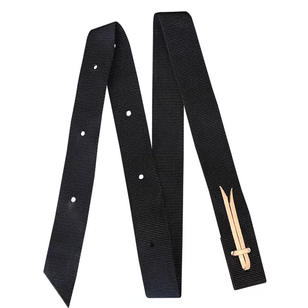 2 In X 6 Ft Hilason Western Horse Premium Single Nylon Leather Cinch Strap