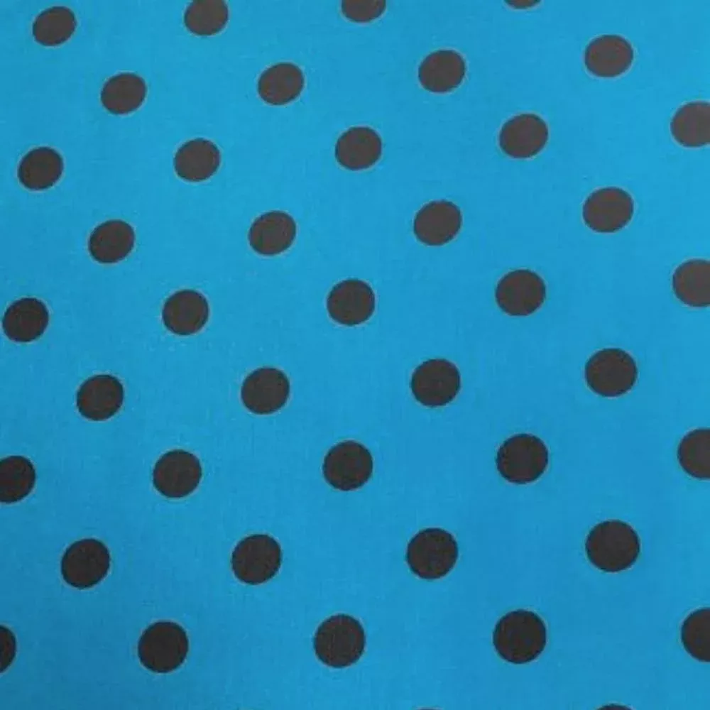 20" Cowboy Polka Dot Silk Wild Rag - Aqua