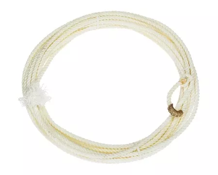 3/8" x 45' Waxed Nylon Ranch Rope with Rawhide Burner