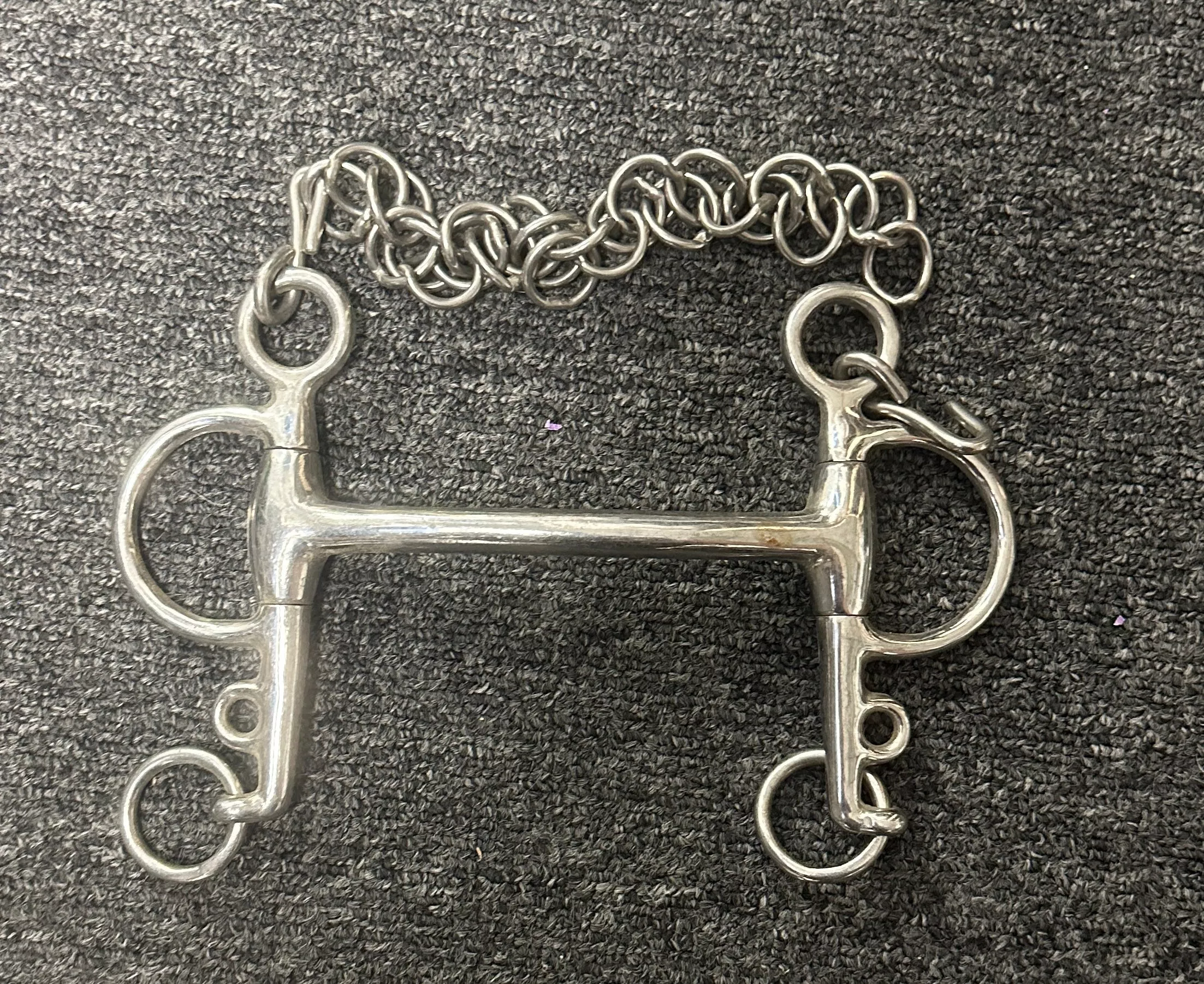 4.5" Pelham curved bar double rein