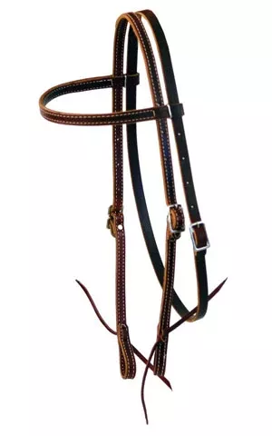 5/8" Browband Headstall – Latigo or Harness Leather