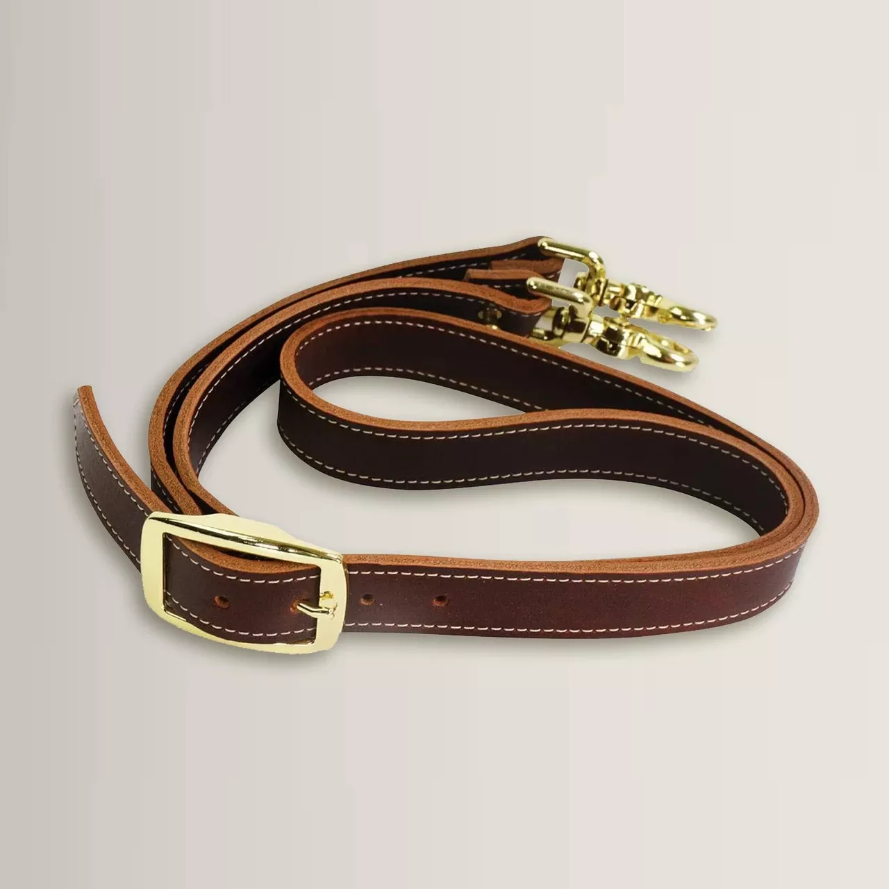 5/A Baker - Leather Adjustable Strap for Duffle Bag - Brown