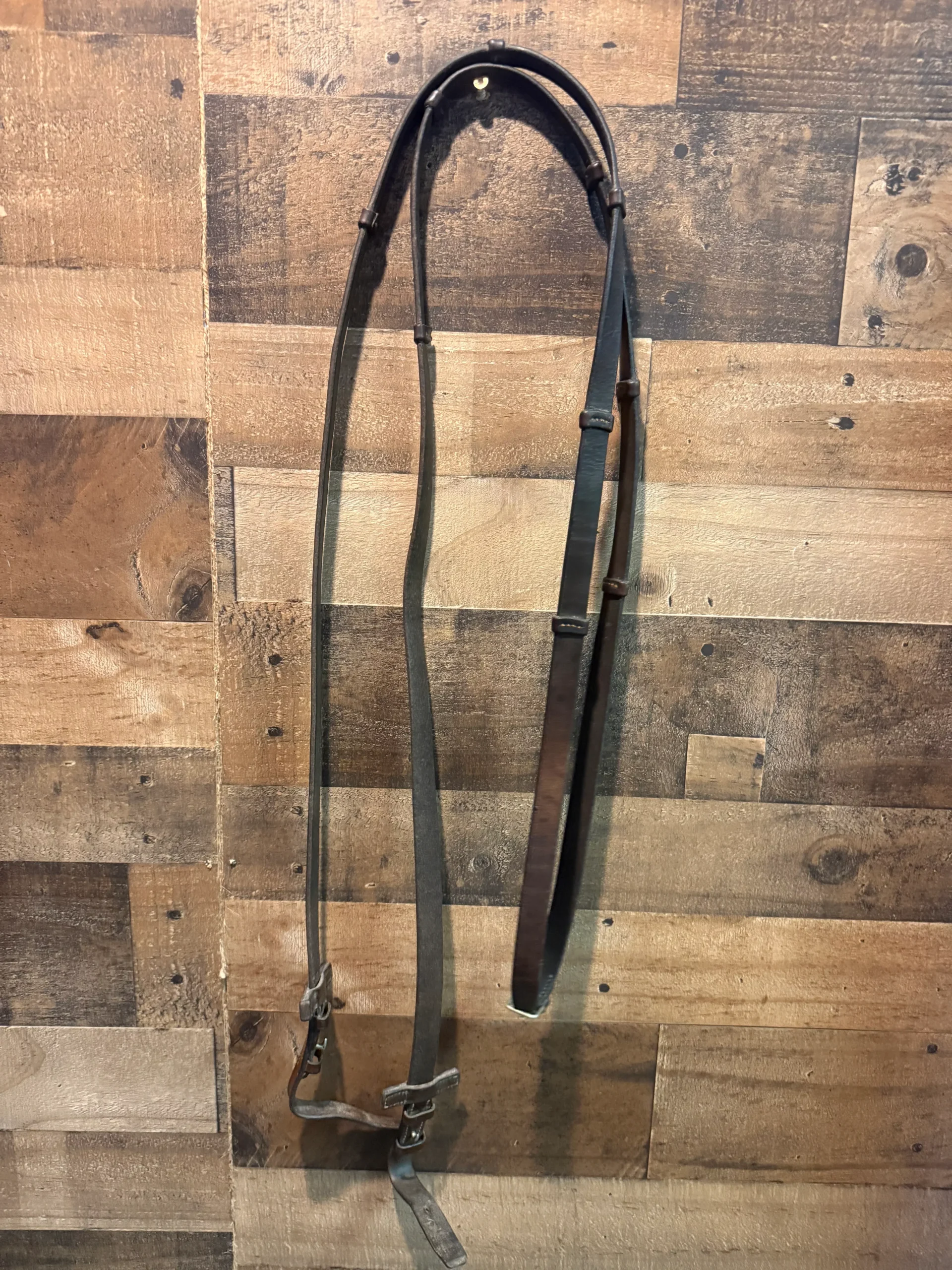 .50" Leather Reins with leather stops