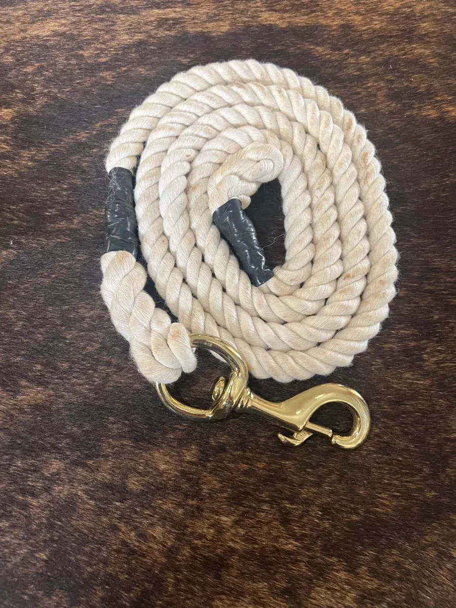 6 ft White Cotton Lead RopeLRP1120