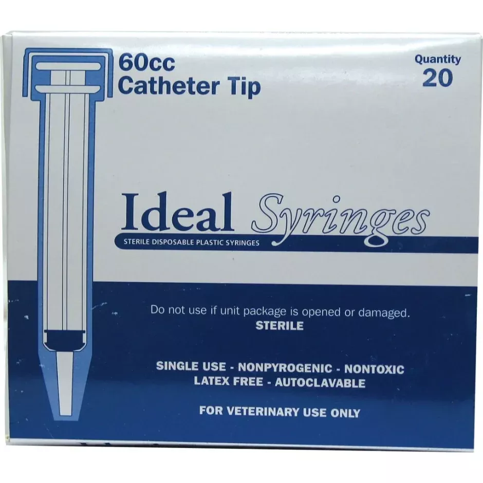 * 60 cc Catheter Tip Disposable Syringe