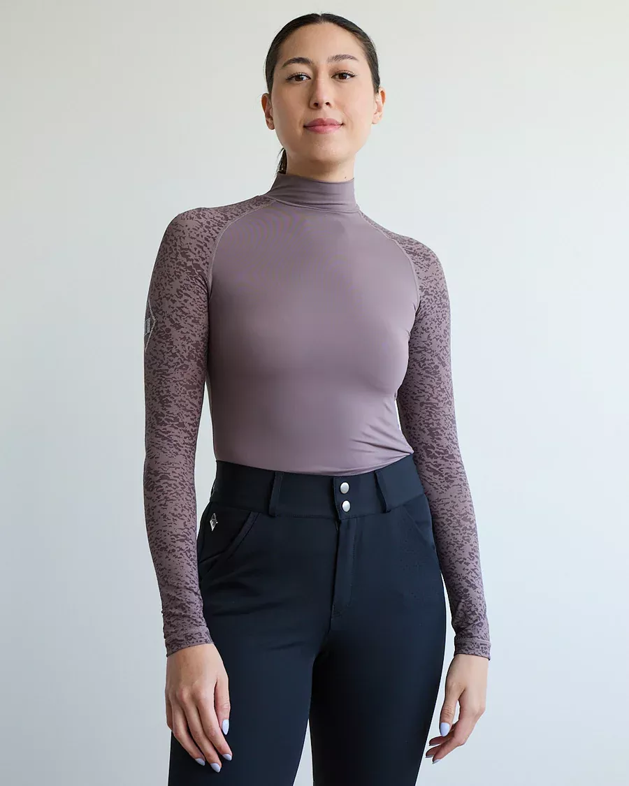 70° - Mesh + Lace Sport Mock LS -