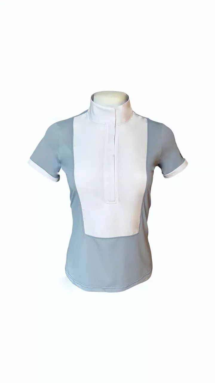 70° - Short Sleeve Bib Show Shirt - Blue Quartz