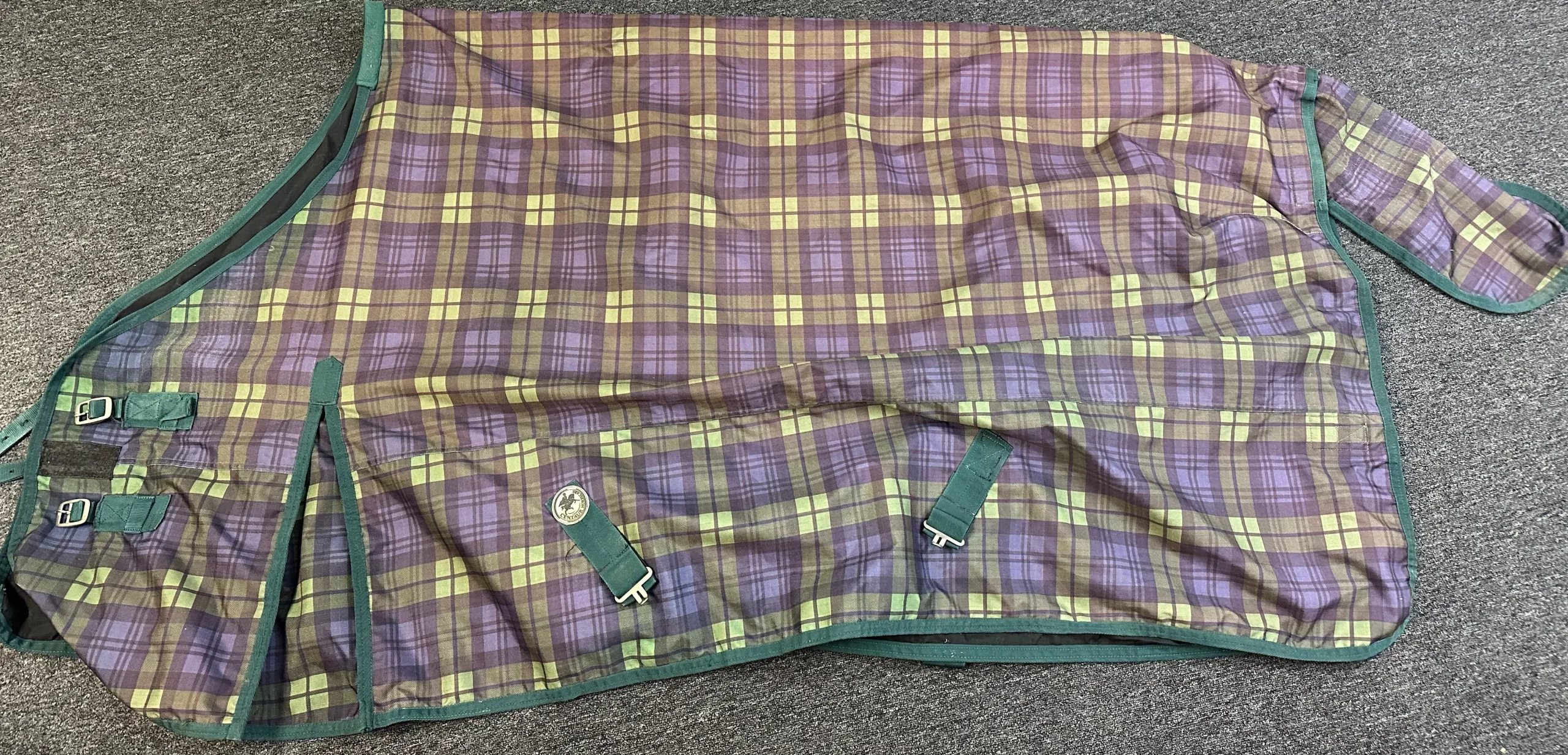 74" Turn out Sheet Purple Plaid