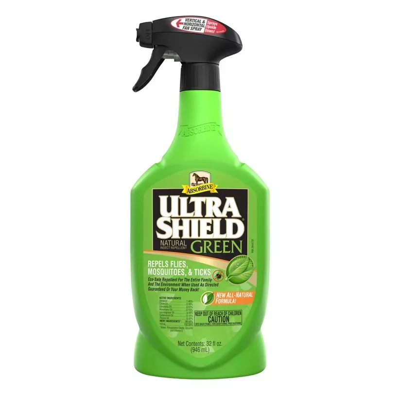 ABSORBINE ULTRASHIELD GREEN NAT FLY REPEL SPRAY 32 OZ