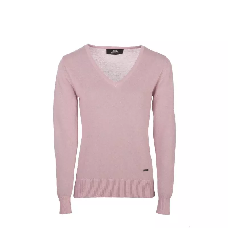 Alessandro Albanese Women’s Linen Sweater – Dusk Pink