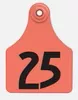 All Flex Large Female Tags, Red, #1-25