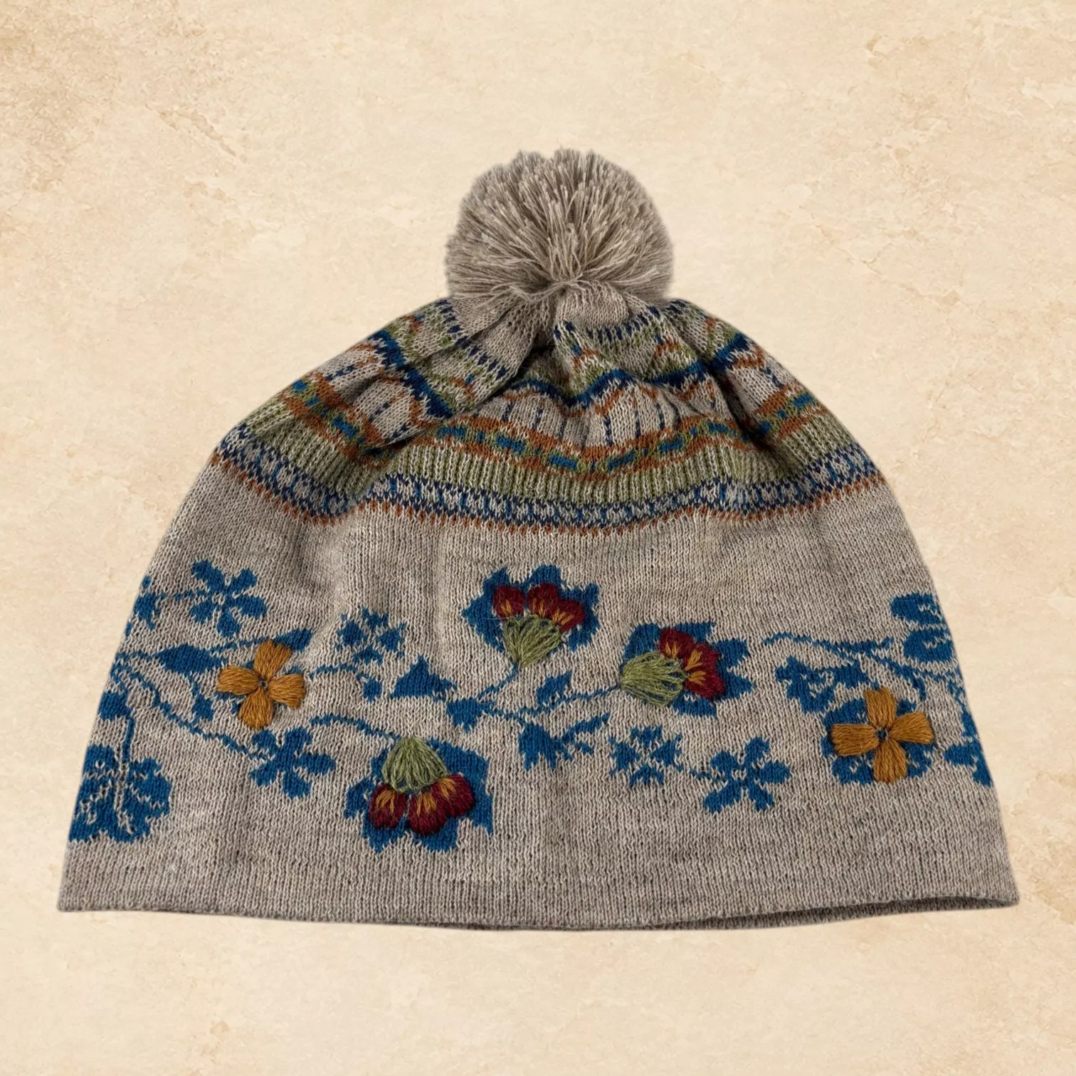 Alpaca Beanie Blue Prairie