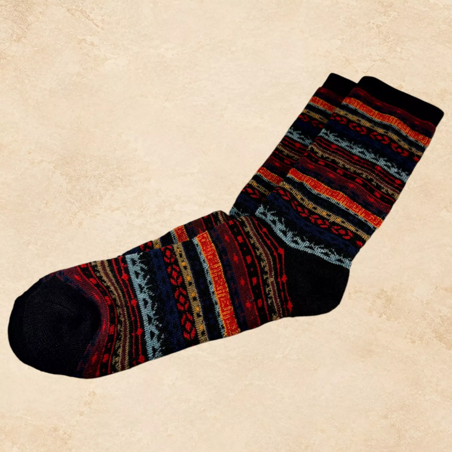 Alpaca Socks Black
