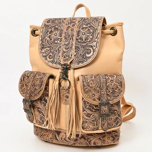American Darling Western Backpack Handcrafted from Hand Tooled Genuine Leather