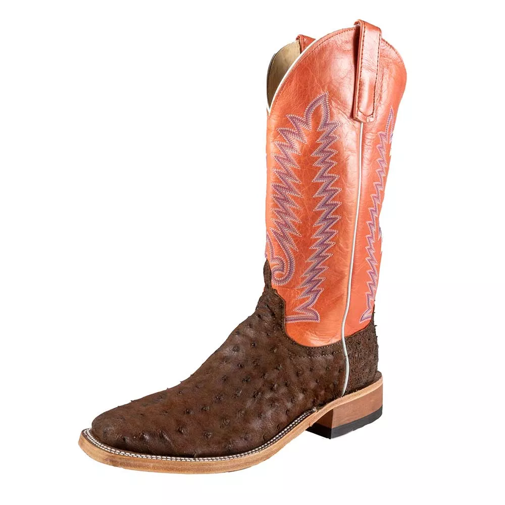 Anderson Bean Cigar Full Quill Ostrich Boot - Teskey's Exclusive