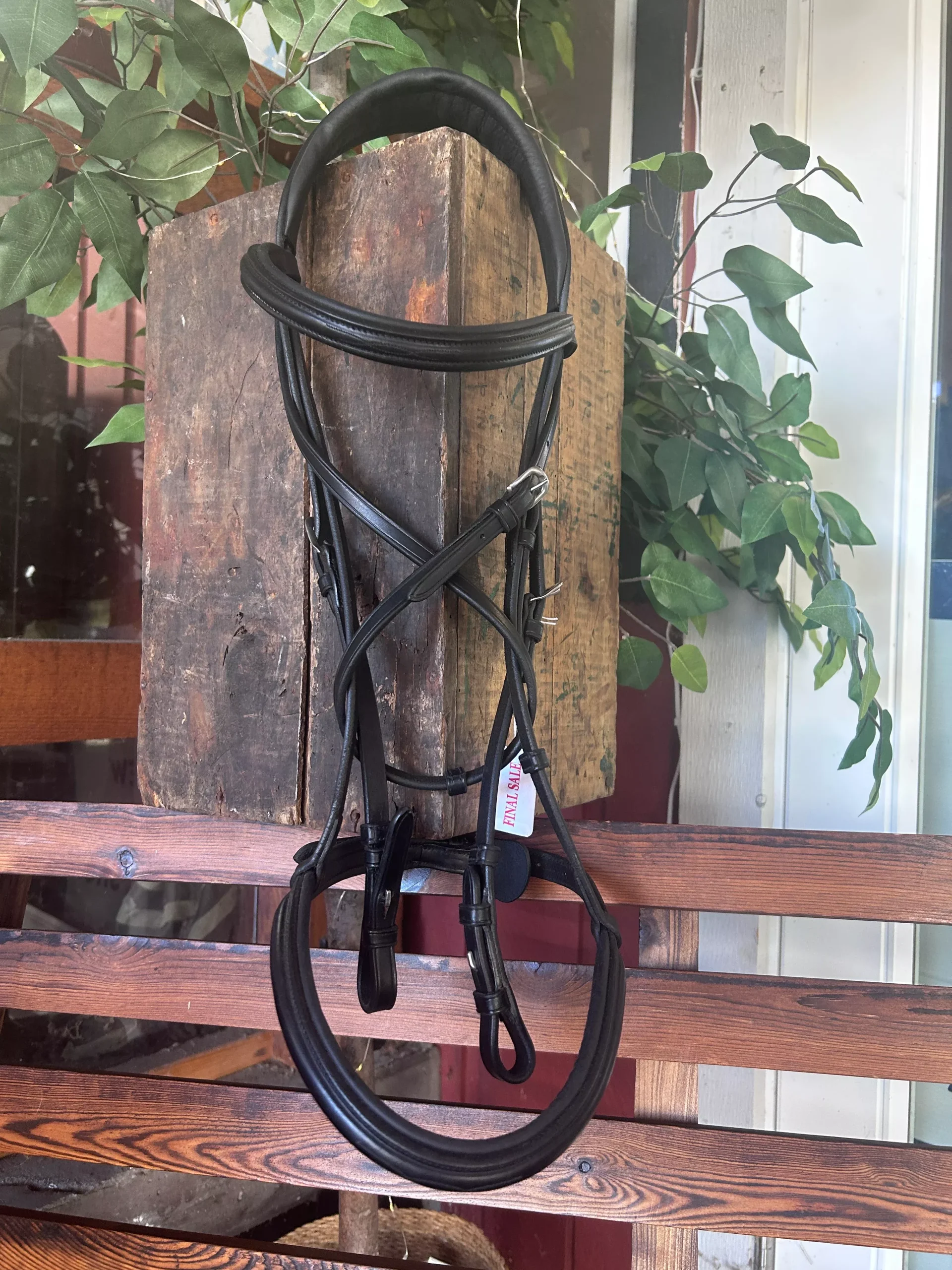 Antares Black Snaffle Bridle with Reins