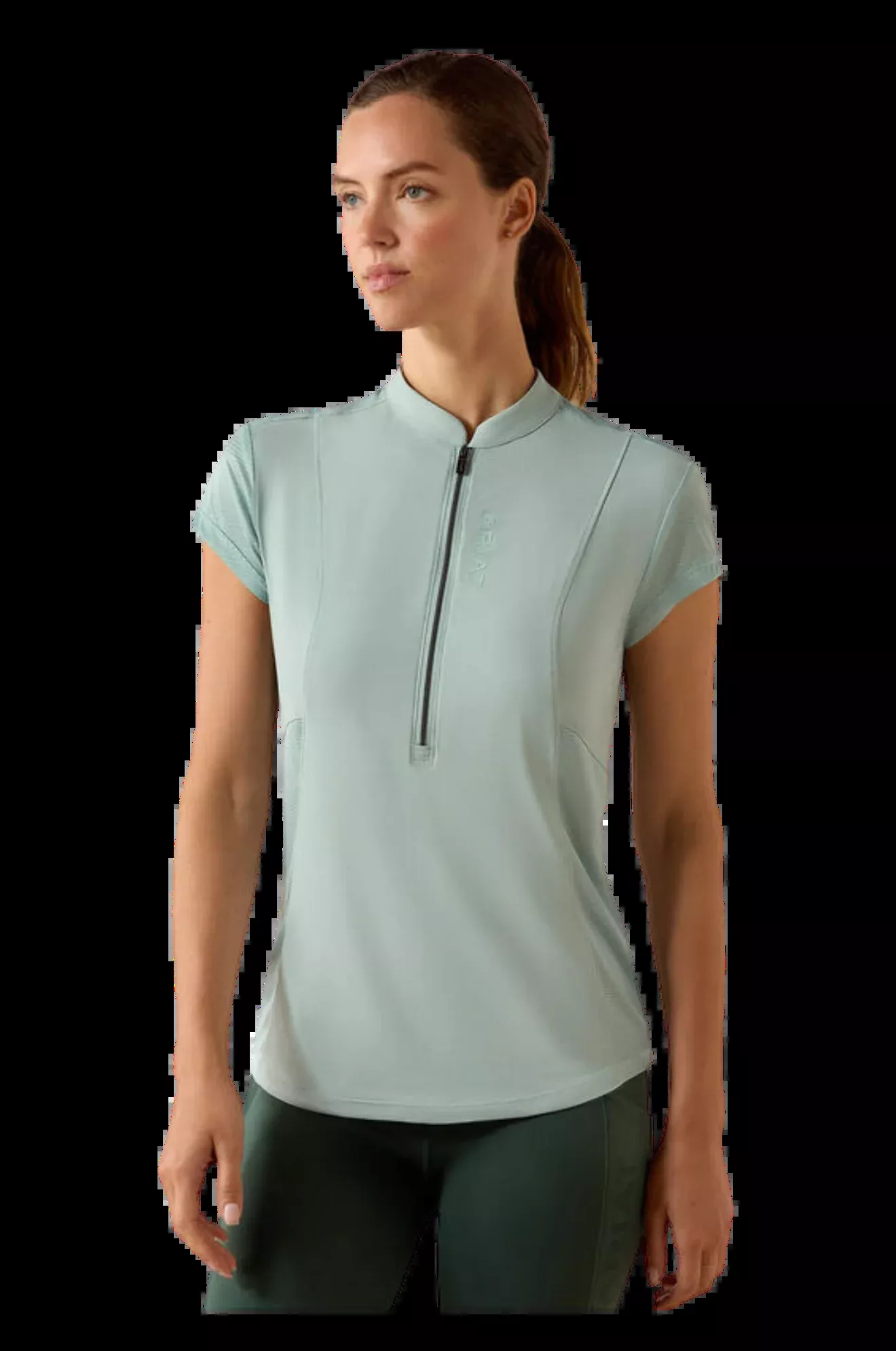 Ariat Breathe 1/2 Zip Cap Sleeve Baselayer-26