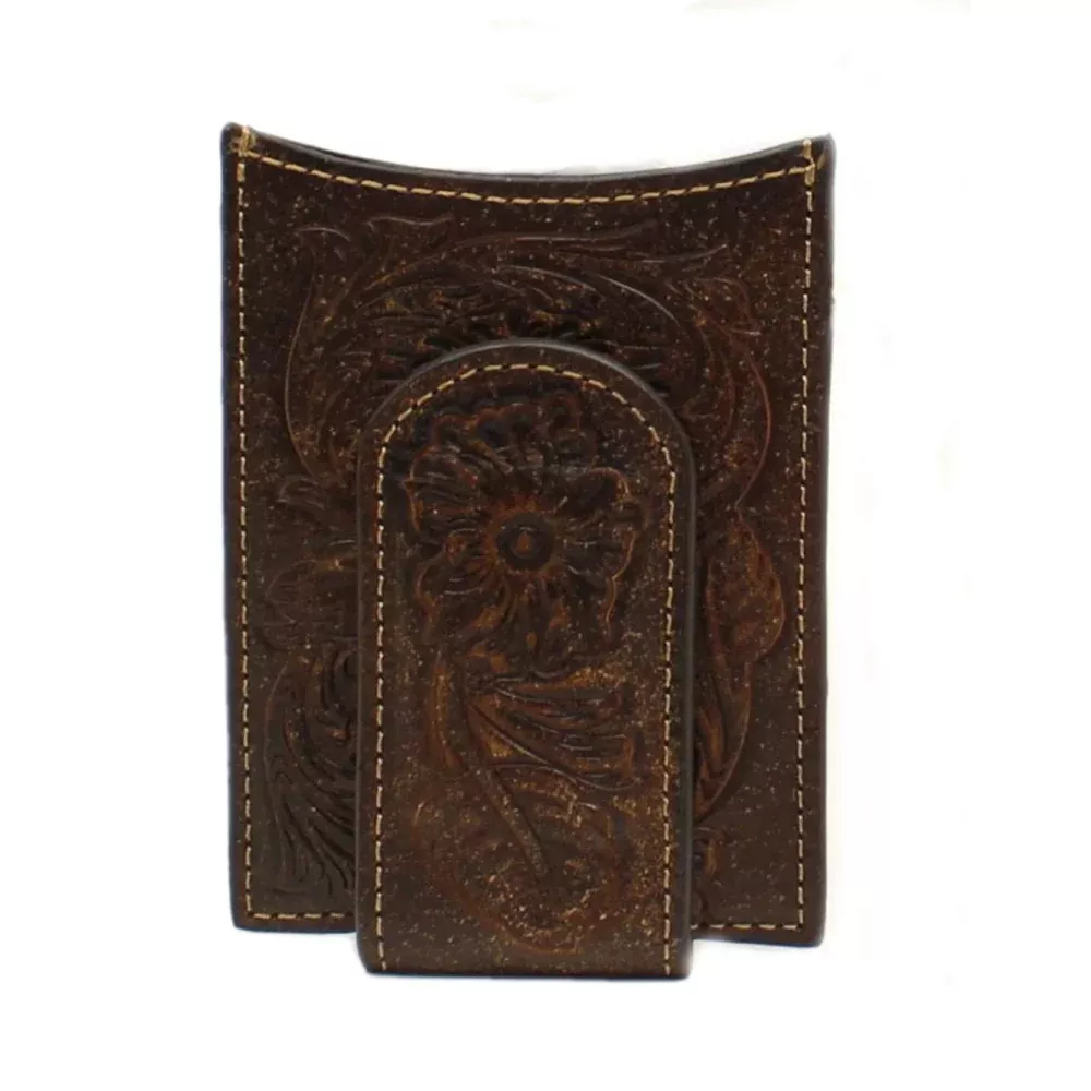 Ariat Embossed Money Clip Wallet