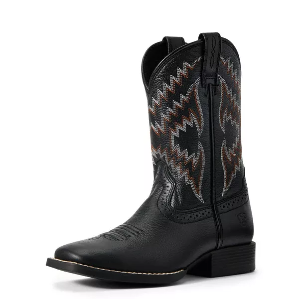 Ariat Little Kids Tycoon Black Western Boot
