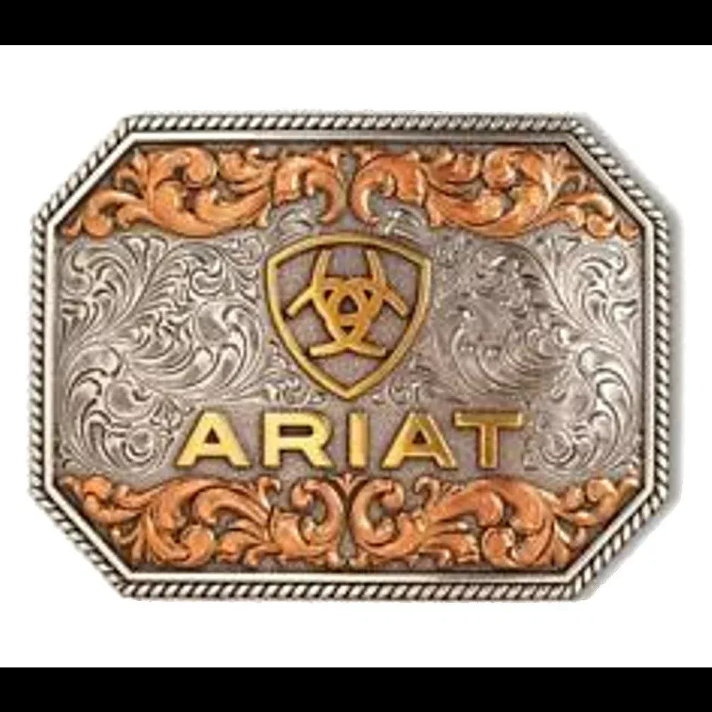 Ariat Logo Shield Western Belt Buckle