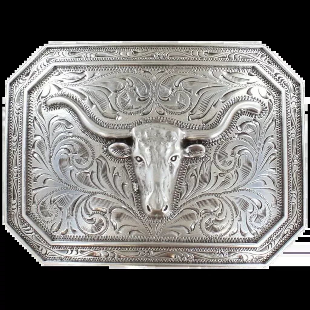 Ariat Longhorn Western Belt Buckle