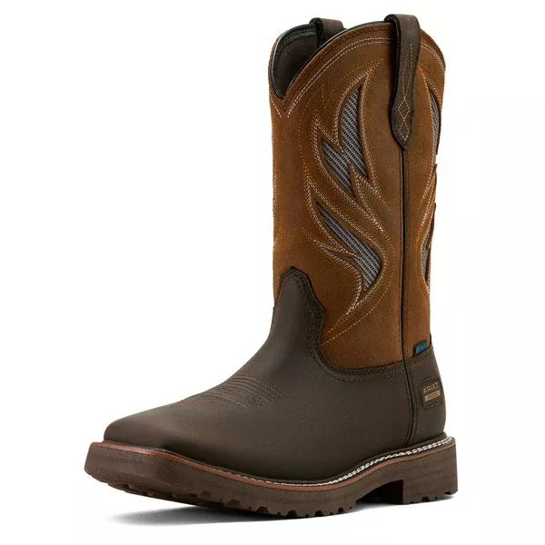 Ariat Mens Ventek Western Boot | Activator | Dark Brown / Wicker