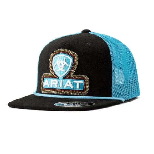 Ariat Unisex Cap | FlexFit Snapback | Roughout | Turquoise