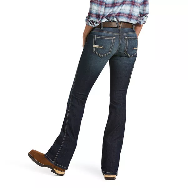 Ariat Womens Jeans| Rebar Riveter| Mid Rise Boot Cut | Regular Leg