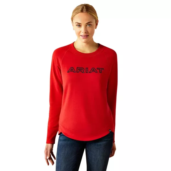 Ariat Womens Sweatshirt | Benicia Team | Red Team