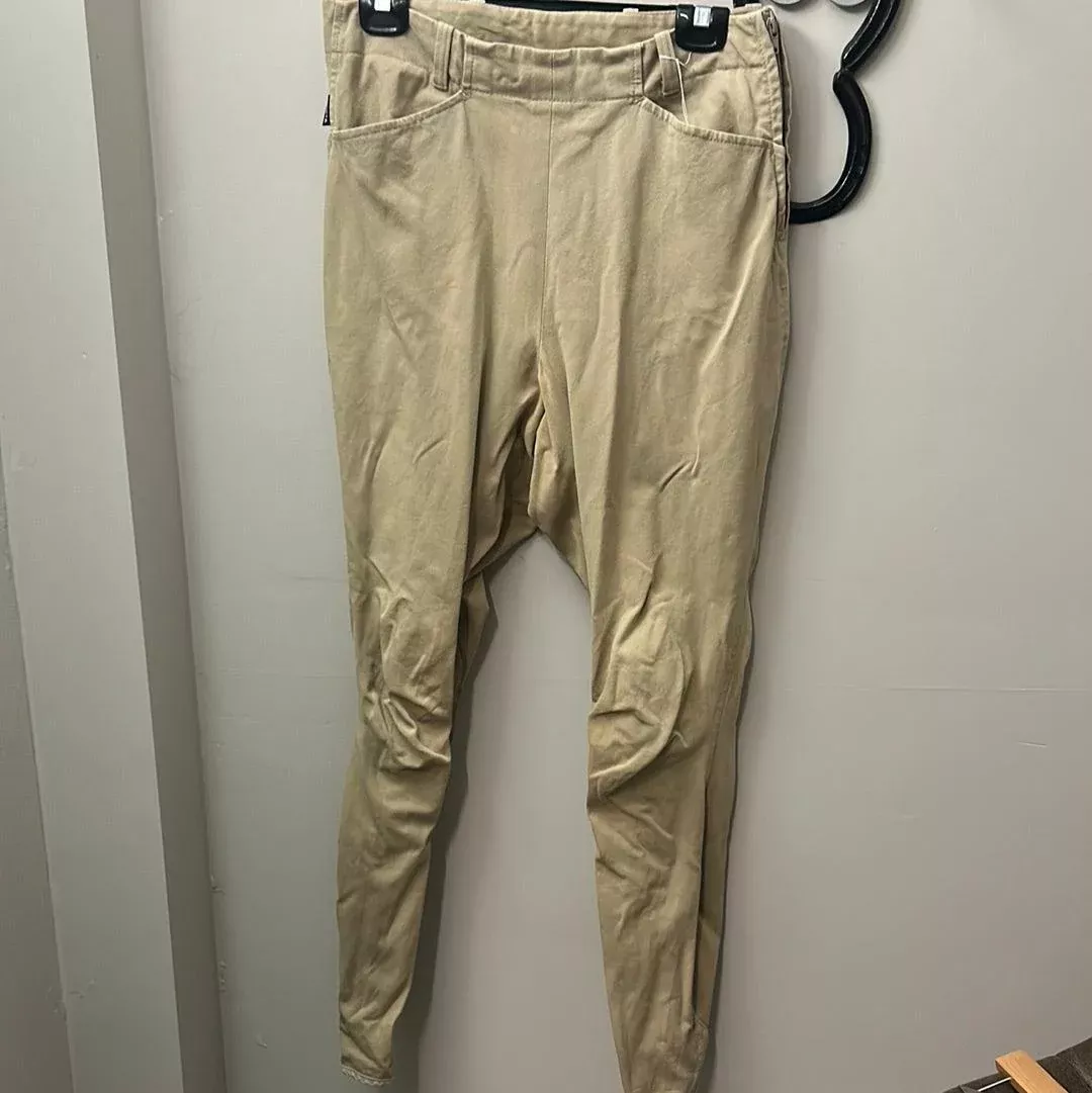 Arista Side Zip Tan Breeches 28T