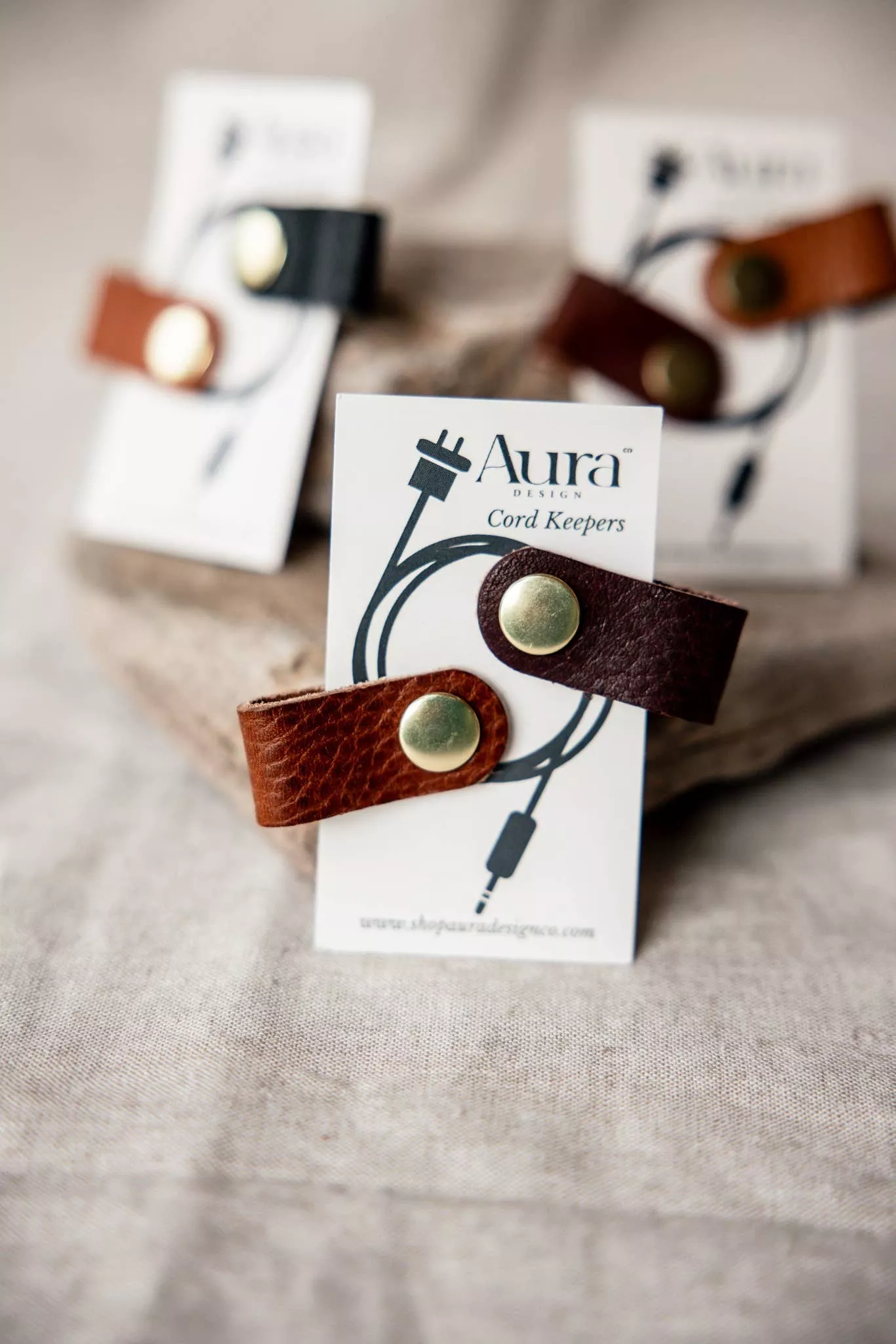Aura Design - Leather Cord Snaps