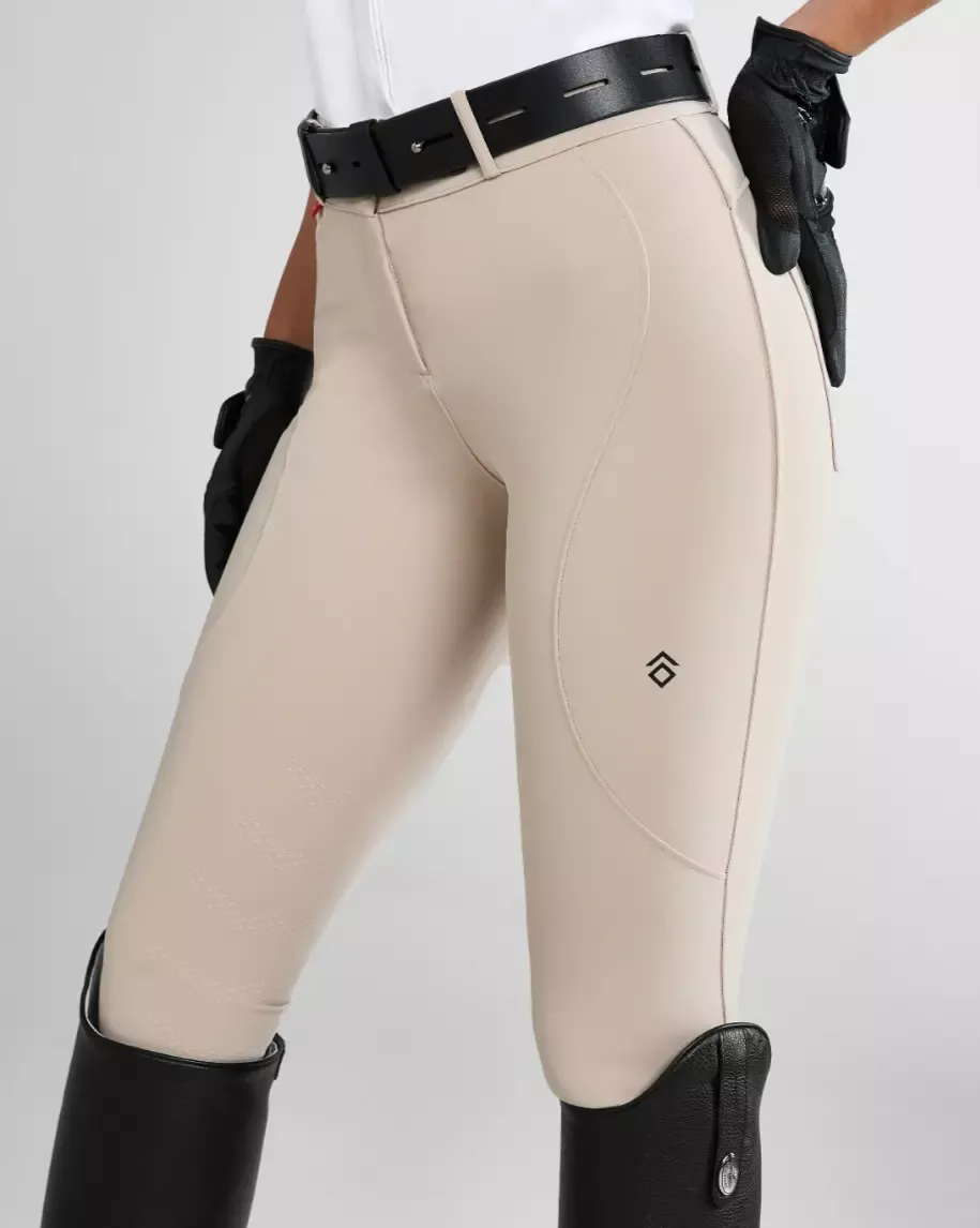 Aztec Diamond Hunter Beige Core Mid Rise Breeches
