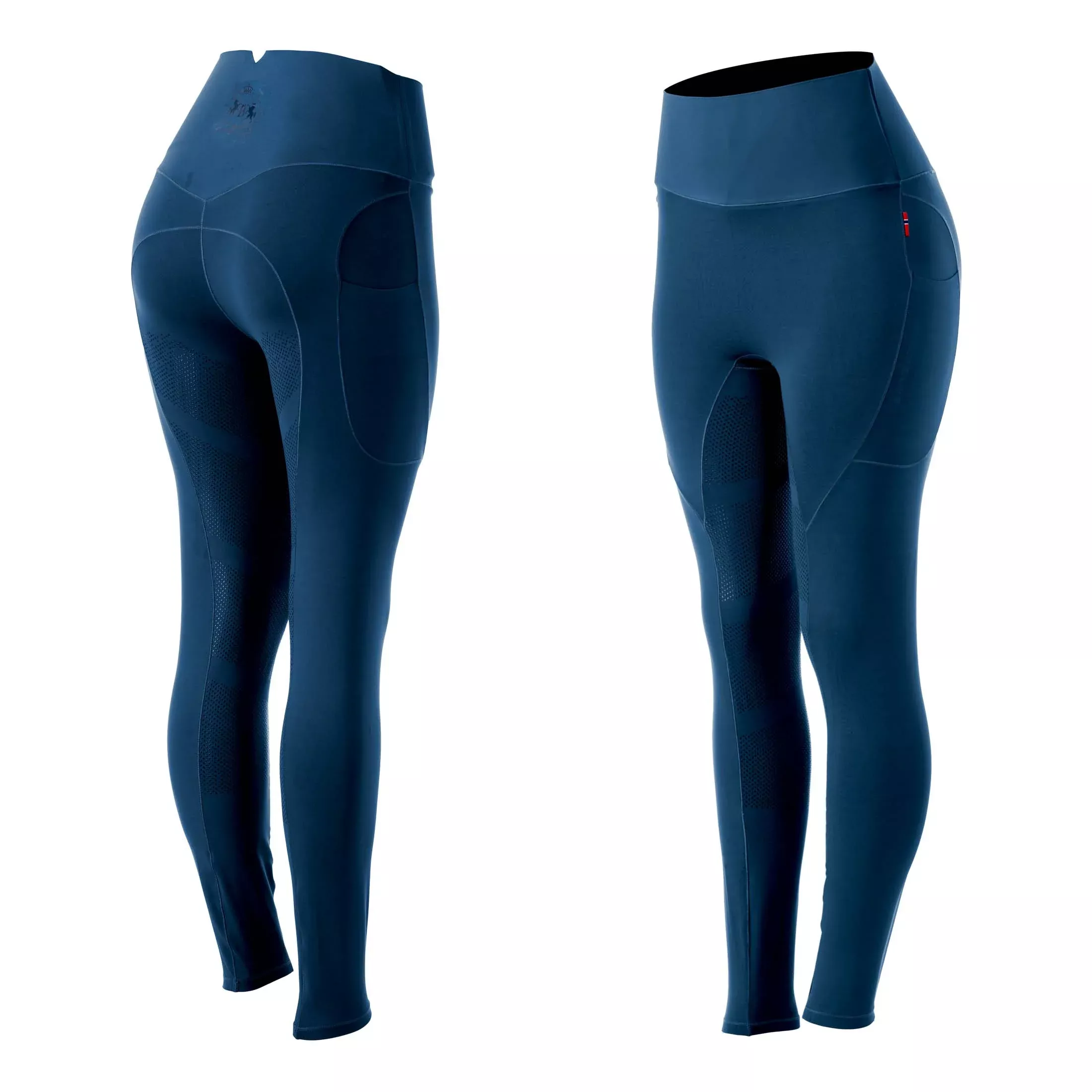 B Vertigo Leonora Womens Seamless Winter Full Seat Tights - Titan Navy
