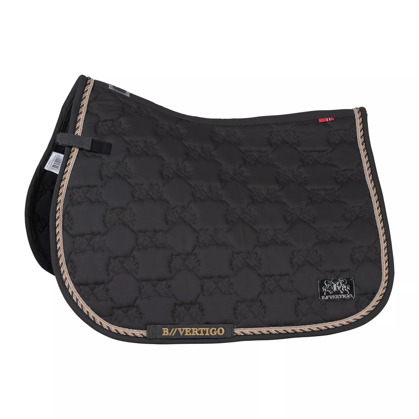 B Vertigo Monaco All Purpose Saddle Pad - Asphalt Dark Gray