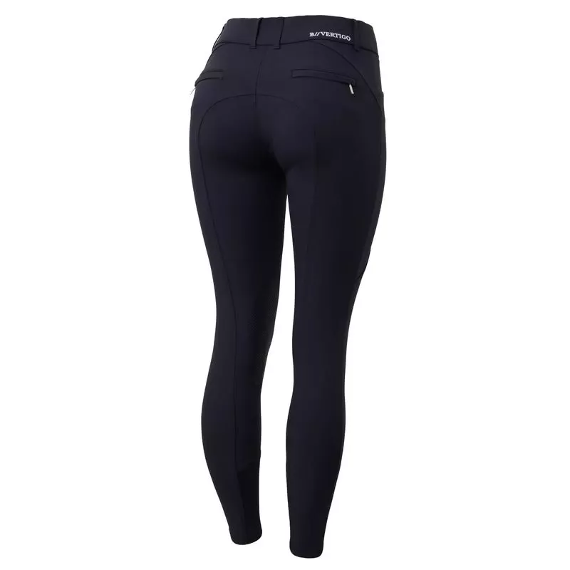 B Vertigo Women’s Davina Knee Patch Breeches – Dark Navy